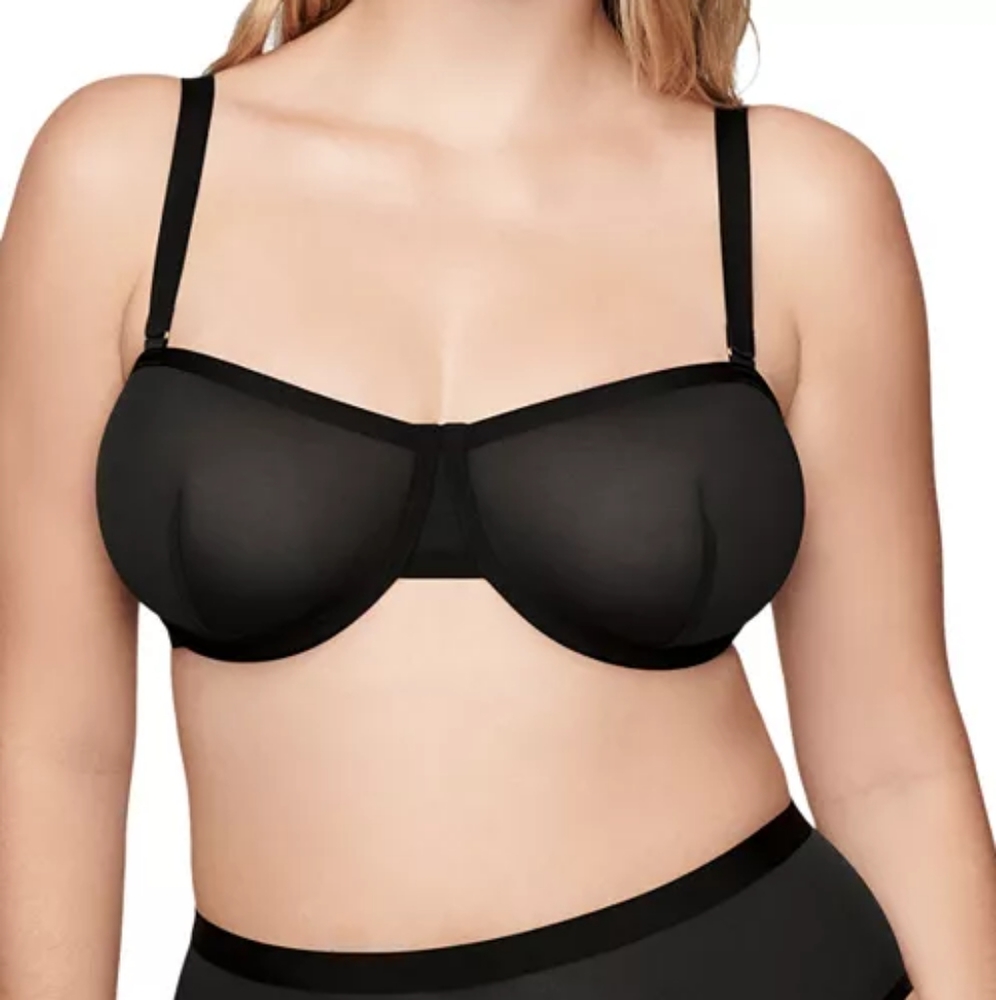 CUUP The Supporting Balconette Mesh Bra Size 32H (US size) Gold Hardware NWOT